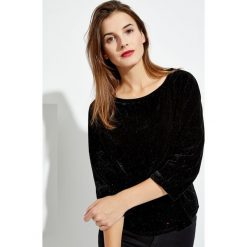 Bluza welurowa. Bluzy damskie Moodo, s, bez wzorów, z weluru, bez rękawów, bez kaptura. Za 19,99 zł.
