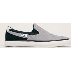 Pepe Jeans - Tenisówki Kenton. Niebieskie trampki męskie Pepe Jeans, bez wzorów, z jeansu, bez zapięcia. W wyprzedaży za 179,90 zł.