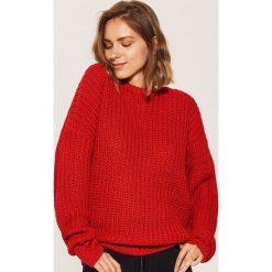 Sweter oversize - Czerwony. Czerwone swetry oversize damskie marki House, l. Za 69,99 zł.