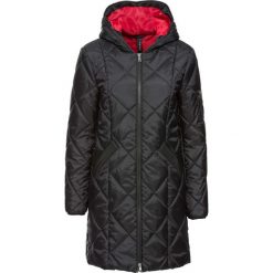 Płaszcz pikowany dwukolorowy bonprix czerwono-czarny. Czerwone płaszcze damskie marki bonprix. Za 149,99 zł.