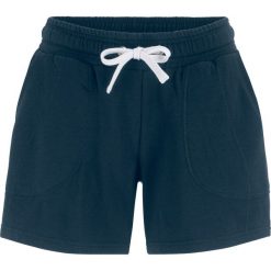 Spodenki dresowe bonprix ciemnoniebieski. Niebieskie spodnie damskie bonprix, z dresówki. Za 54,99 zł.
