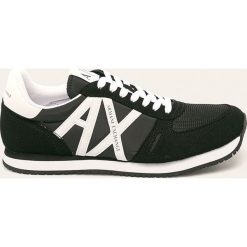 Armani Exchange - Buty. Zielone sneakersy męskie Armani Exchange, z okrągłym noskiem, na sznurówki. Za 459,90 zł.