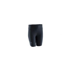 Legginsy do biegania krótkie RUN DRY damskie. Czarne legginsy sportowe damskie KALENJI, m, bez wzorów, z elastanu, do biegania. Za 29,99 zł.