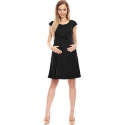 Sukienka ciążowa na lato czarna - l/xl. Czarne sukienki damskie e-margeritka.pl, s, bez wzorów, z poliesteru, bez kołnierzyka, moda ciążowa, bez rękawów, rozkloszowane. Za 99,99 zł.