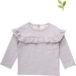 Bluza w kolorze szarym. Szare bluzy niemowlęce Fred's World by GREEN COTTON, bez wzorów, z bawełny, bez rękawów, bez kaptura. W wyprzedaży za 85,95 zł.