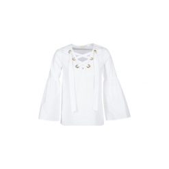 Bluzki asymetryczne: Bluzki MICHAEL Michael Kors POPLIN GRMT LCE UP T.