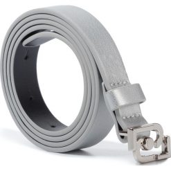 Pasek Damski LIU JO - Lj Belt 2 Cm Mini Lo N69227 E0457 Silver 00532. Szare paski damskie Liu Jo, w paski, ze skóry ekologicznej. W wyprzedaży za 169,00 zł.