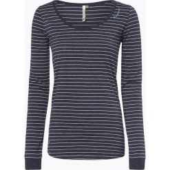 T-shirty damskie: Ragwear - Damska koszulka z długim rękawem – Noira Organic, niebieski