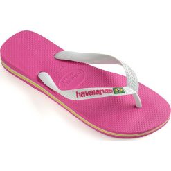 Havaianas - Japonki. Czerwone klapki damskie Havaianas, bez wzorów, z materiału, bez obcasa, na obcasie. Za 99,90 zł.