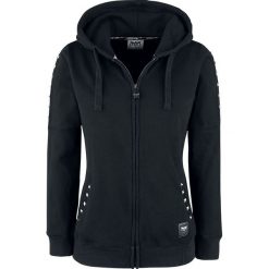 Bluzy damskie: Black Premium by EMP Freaking Out Loud Bluza z kapturem rozpinana damska czarny
