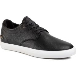 Sneakersy LACOSTE - Esparre 120 2 Cma 7-39CMA00252M5 Blk/Dk Brw. Czarne sneakersy męskie Lacoste, na co dzień, bez wzorów, ze skóry ekologicznej, eleganckie, bez zapięcia. W wyprzedaży za 359,00 zł.