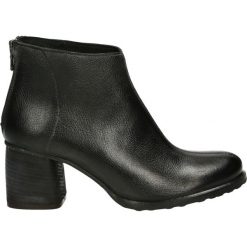 Botki - BS06 MONT NER. Czarne botki damskie skórzane marki Venezia. Za 469,00 zł.