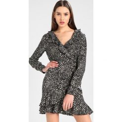 Sukienki: Missguided DOT PRINT TEA DRESS Sukienka letnia black