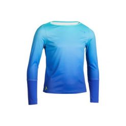 T-Shirt tenisowy Thermic 500 dla dziewczynek. Niebieskie bluzki dziewczęce marki ARTENGO, bez wzorów, z poliesteru, bez kołnierzyka, bez rękawów, bez kaptura. Za 29,99 zł.