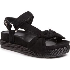 Espadryle LIU JO - Patty 05 SA0083 P0021 Black 22222. Czarne espadryle damskie Liu Jo, bez wzorów, ze skóry, bez obcasa. W wyprzedaży za 439,00 zł.
