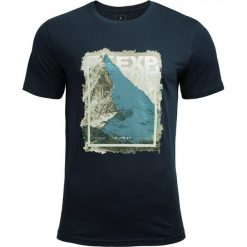 T-shirt męski TSM606 - ciemny granat - Outhorn. Czarne koszulki męskie Outhorn, m, bez wzorów, bez kołnierzyka. W wyprzedaży za 39,99 zł.