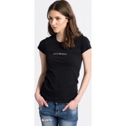 Emporio Armani Underwear - Top. Czarne bluzki damskie Emporio Armani, s, bez wzorów, z elastanu, z okrągłym kołnierzem. Za 169,90 zł.
