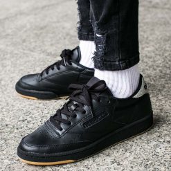 Buty Reebok Club C 85 Diamond "Black/Gum" (BD4425). Czarne buty sportowe damskie Reebok, z materiału, reebok club. Za 179,99 zł.