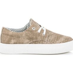 Trampki damskie slip on: Ażurowe trampki na platformie ILONA