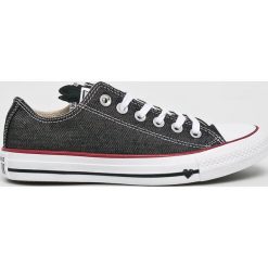 Converse - Tenisówki. Czarne trampki i tenisówki damskie Converse, bez wzorów, z materiału, bez zapięcia. W wyprzedaży za 199,90 zł.