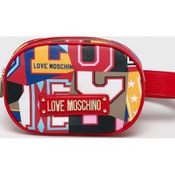 Love Moschino - Nerka. Czerwone nerki damskie Love Moschino, w paski, z materiału, sportowe, bez dodatków. W wyprzedaży za 399,90 zł.