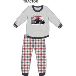 Bielizna chłopięca: Piżama Kids Boy 593/71 Tractor melanż szary r. 104