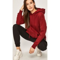 Answear - Bluza. Brązowe bluzy damskie ANSWEAR, s, bez wzorów, z bawełny, bez rękawów, z kapturem. W wyprzedaży za 119,90 zł.