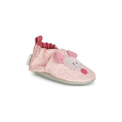 Kapcie niemowlęce Dziecko Robeez LITTLE MOUSE. Różowe buciki niemowlęce Robeez, bez zapięcia. Za 139,00 zł.