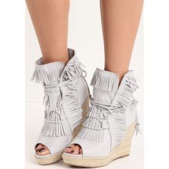 Sneakersy damskie: Jasnoszare Sneakersy Sheev