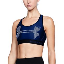 Biustonosze sportowe: Under Armour Biustonosz sportowy Armour Mid Keyhole Big Logo niebieski r. M (1307199-574)