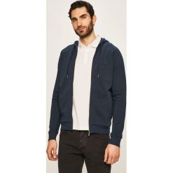 Trussardi Jeans - Bluza. Niebieskie bluzy męskie Trussardi Jeans, s, bez wzorów, z bawełny, z kapturem, bez rękawów, z kapturem. Za 499,90 zł.