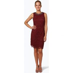 Marie Lund - Damska sukienka koktajlowa, czerwony. Czerwone sukienki damskie Marie Lund, na imprezę, w koronkowe wzory, z koronki, eleganckie, bez kołnierzyka, z krótkim rękawem, krótkie, mini. Za 499,95 zł.