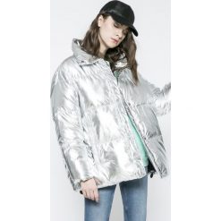 Missguided - Kurtka. Szare kurtki damskie Missguided, bez wzorów, z poliesteru, krótkie, bez kaptura. W wyprzedaży za 179,90 zł.