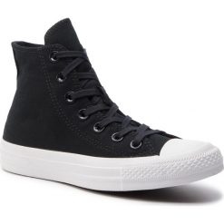 Trampki CONVERSE - Ctas Hi 163301C Black/Black/White. Czarne trampki i tenisówki damskie Converse, bez wzorów, z gumy, bez zapięcia. W wyprzedaży za 209,00 zł.