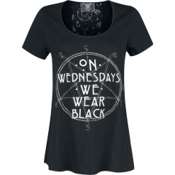 American Horror Story On Wednesdays We Wear Black Koszulka damska czarny. Czarne bluzki damskie American Horror Story, s. Za 114,90 zł.