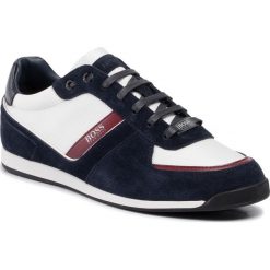 Sneakersy BOSS - Glaze 50407903 10214592 01 Open Blue 466. Niebieskie sneakersy męskie Boss, bez zapięcia. W wyprzedaży za 399,00 zł.