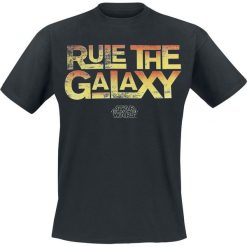 Star Wars Rule The Galaxy T-Shirt czarny. Czarne koszulki męskie Star Wars, m, z motywem z bajki, retro, bez kołnierzyka. Za 29,90 zł.