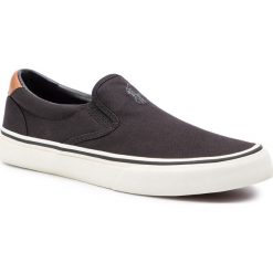 Tenisówki POLO RALPH LAUREN - Thompson 816743524001 Black. Czarne półbuty męskie Polo Ralph Lauren, na co dzień, bez wzorów, z gumy, eleganckie, bez zapięcia. W wyprzedaży za 259,00 zł.