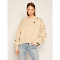 Bluza NIKE Nsw Crew Fleece Trend CK0168. Brązowe bluzy damskie Nike, l, bez wzorów, bez rękawów, bez kaptura. Za 249,00 zł.