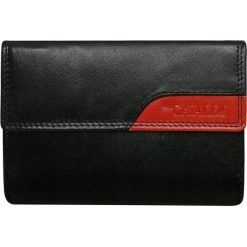 Portfel damski skórzany Cavaldi RD-03-CMN czarny - CZARNY Z CZERWONYM. Czerwone portfele damskie 4U Cavaldi, bez wzorów, ze skóry. Za 54,99 zł.