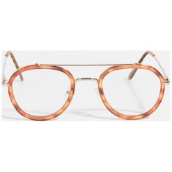 Parfois - Okulary. Pomarańczowe okulary przeciwsłoneczne damskie marki Parfois, okrągłe. W wyprzedaży za 44,90 zł.
