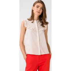 Vero Moda Oda Bluzka Biały. Białe bluzki damskie Vero Moda, s, bez wzorów, z bawełny, bez kołnierzyka, bez rękawów. Za 131,95 zł.