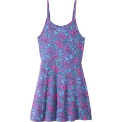 Sukienka shirtowa dziewczęca bonprix jasny lila - wzorzysty. Fioletowe sukienki dziewczęce bonprix, z nadrukiem, bez rękawów, rozkloszowane. Za 32,99 zł.