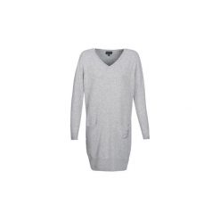 Sukienki krótkie Emporio Armani CROWA. Szare sukienki damskie Emporio Armani, bez wzorów, bez kołnierzyka, z krótkim rękawem, krótkie, mini. Za 761,40 zł.