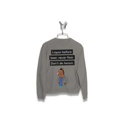 Bluza Liqour befeore Bojack Męska. Szare bluzy męskie Failfake, xl, bez wzorów, bez kołnierzyka, bez rękawów, bez kaptura. Za 170,00 zł.