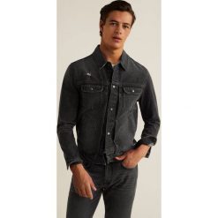 Mango Man - Kurtka Paul3. Czarne kurtki męskie jeansowe marki Mango Man, l. W wyprzedaży za 139,90 zł.