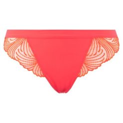Stringi Simone Pérèle 12N700. Szare stringi damskie Simone Pérèle, bez wzorów, z elastanu. W wyprzedaży za 149,00 zł.