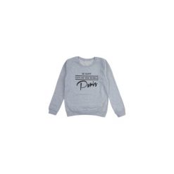 Bluza damska ze ściągaczami, nierozpinana z printem. Szare bluzy rozpinane damskie TXM. Za 24,99 zł.