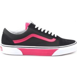 Vans Old Skool Trampki Czarny Różowy. Różowe trampki męskie Vans, bez wzorów, z materiału, bez zapięcia. Za 207,95 zł.