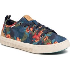 Tenisówki TOMS - Trvl Lite Low 10015148 Navy Tropical Print. Niebieskie półbuty damskie Toms, bez wzorów, z gumy, bez zapięcia. Za 299,00 zł.